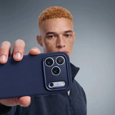 Decoded AntiMicrobial Silicone Case for iPhone 18/17 Pro Max - Atlantic Blue